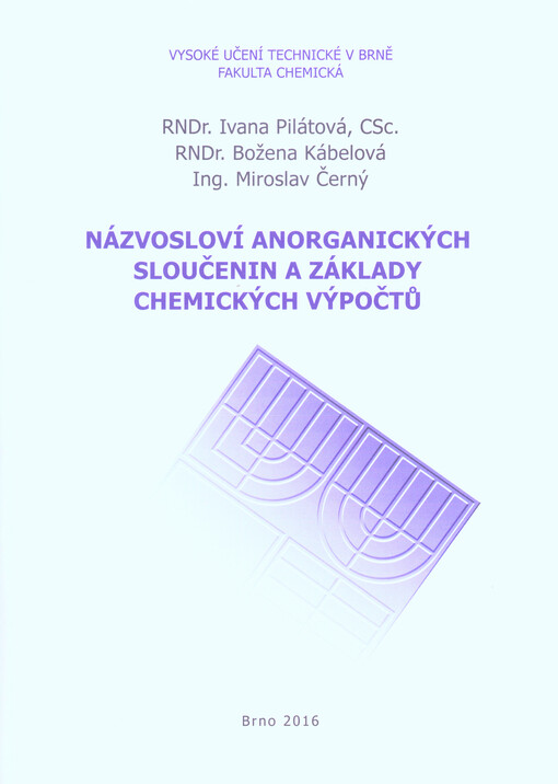 Názvosloví anorganických sloučenin a základy chemických výpočtů