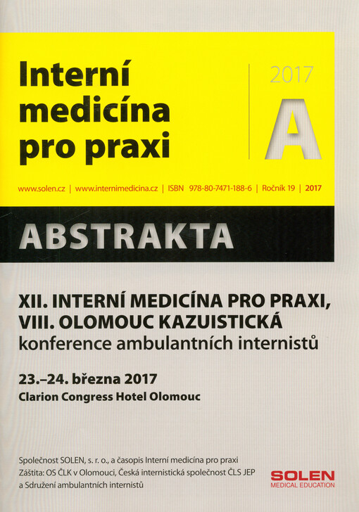 Interní medicína pro praxi - ... konference ambulantních internistů : Regionální centrum Olomouc ...