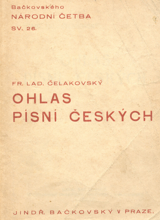 Ohlas písní českých