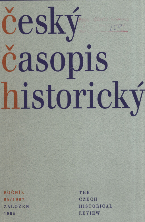 Český časopis historický = The Czech Historical Review