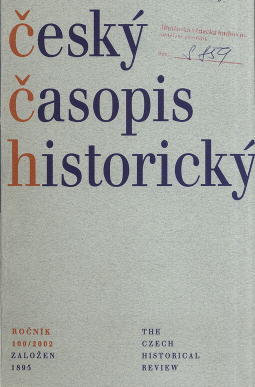 Český časopis historický = The Czech Historical Review