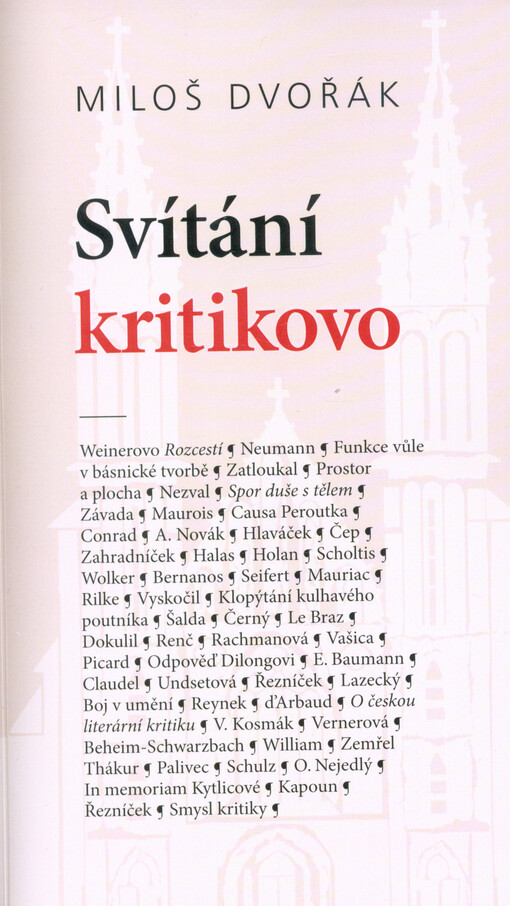 Svítání kritikovo : texty z let 1919-1944