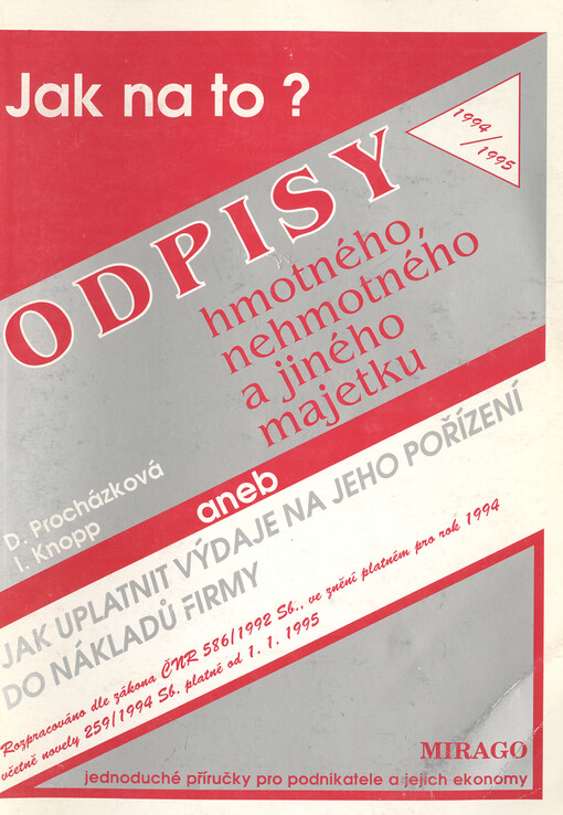 Odpisy hmotného, nehmotného a jiného majetku
