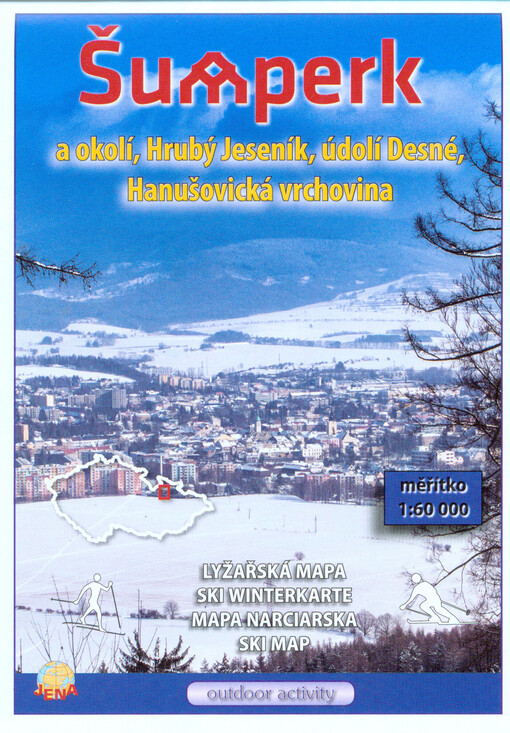 Šumperk a okolí, Hrubý Jeseník, údolí Desné, Hanušovická vrchovina : lyžařská mapa = Ski Winterkarte = mapa narciarska = ski map