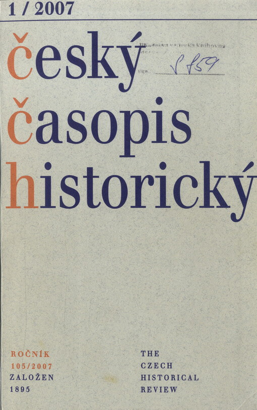 Český časopis historický = The Czech Historical Review