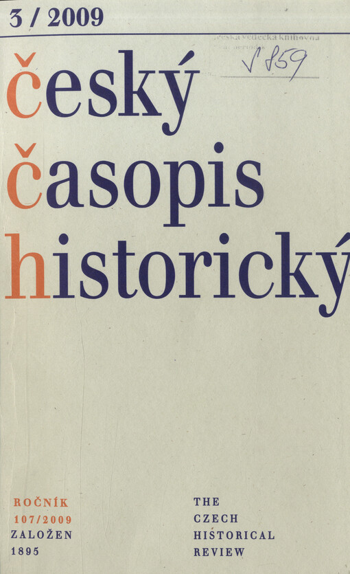 Český časopis historický = The Czech Historical Review