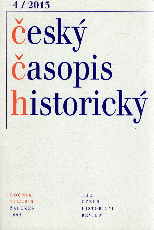 Český časopis historický = The Czech Historical Review