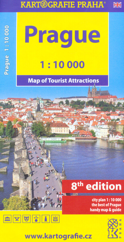 Prague : map of tourist attractions 1:10 000