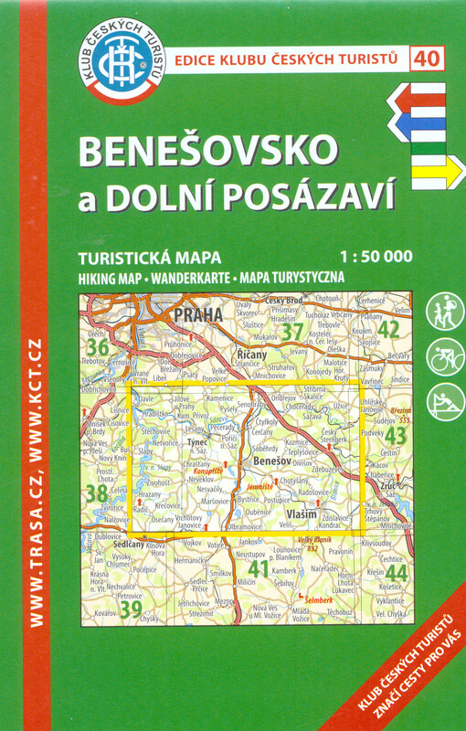 Benešovsko a Dolní Posázaví : turistická mapa 1:50 000