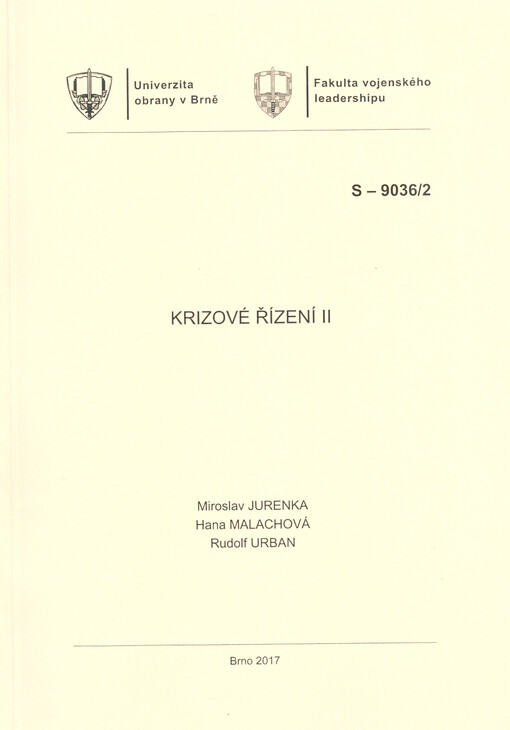 Krizové řízení II