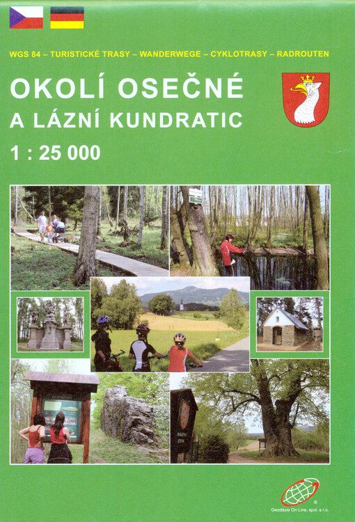 Okolí Osečné a Lázní Kundratic : cykloturistická a turistická mapa 1:25 000