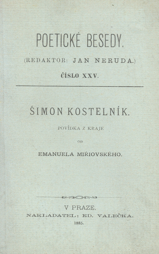 Šimon kostelník : Povídka z kraje
