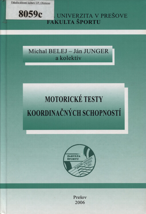 Motorické testy koordinačných schopností