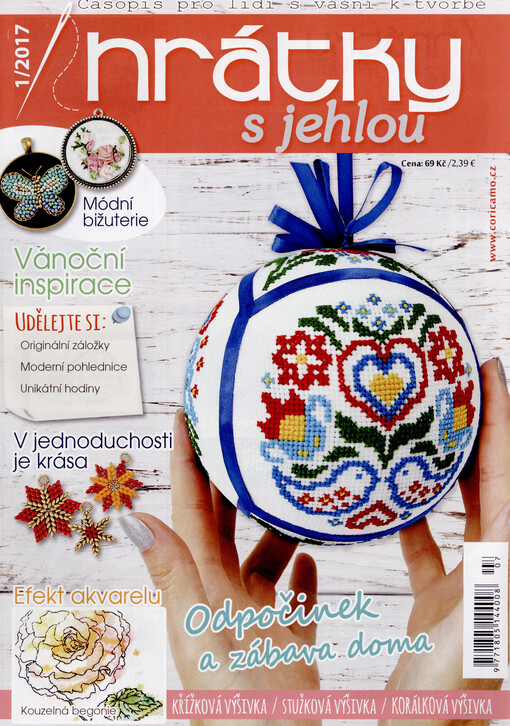 Hrátky s jehlou : křížková výšivka, stužková výšivka, korálková výšivka