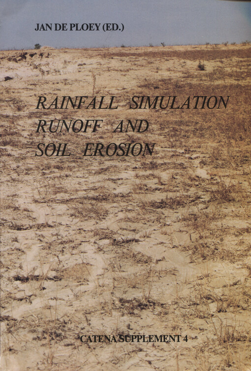 Rainfall simulation runoff and soil erosion