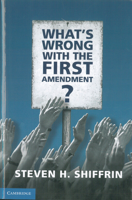 What's wrong with the first amendment