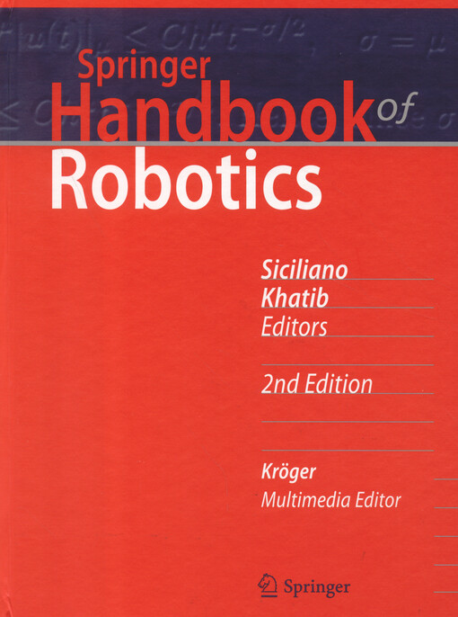 Springer handbook of robotics