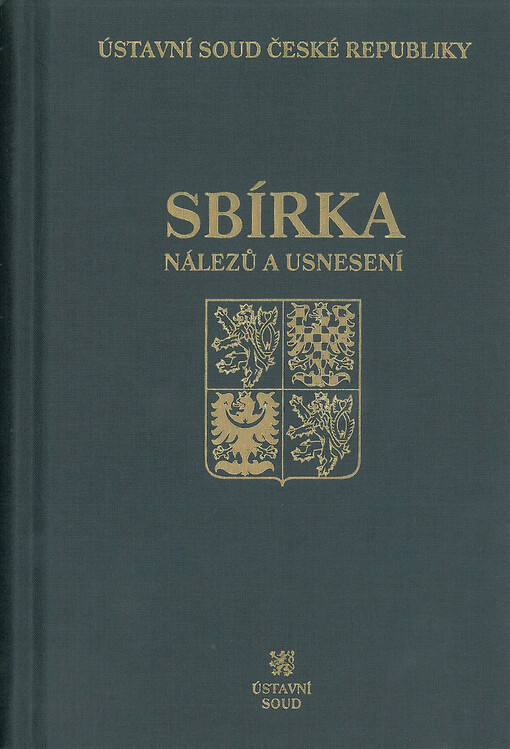Sbírka nálezů a usnesení : svazek 80, ročník 2016 - 1. díl