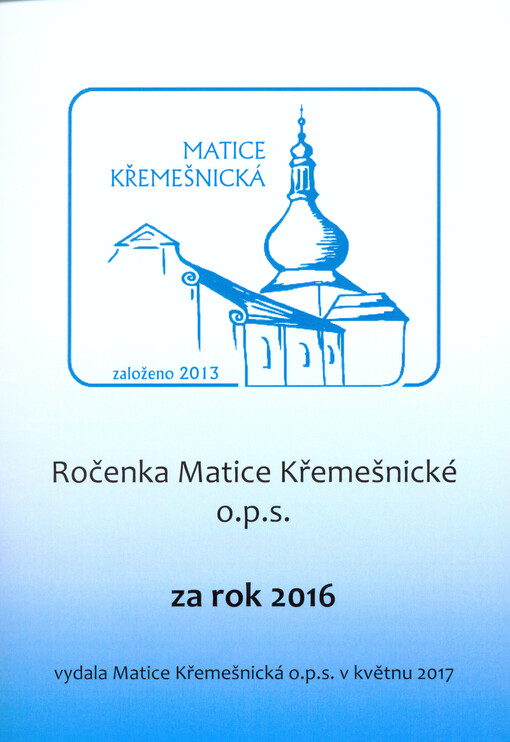 Ročenka Matice Křemešnické o.p.s. za rok ...