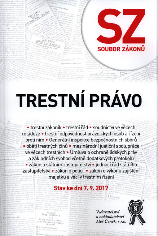 Trestní právo : (soubor zákonů)
