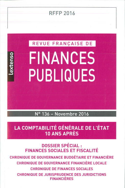 La comptabilité générale de l'état 10 ans après