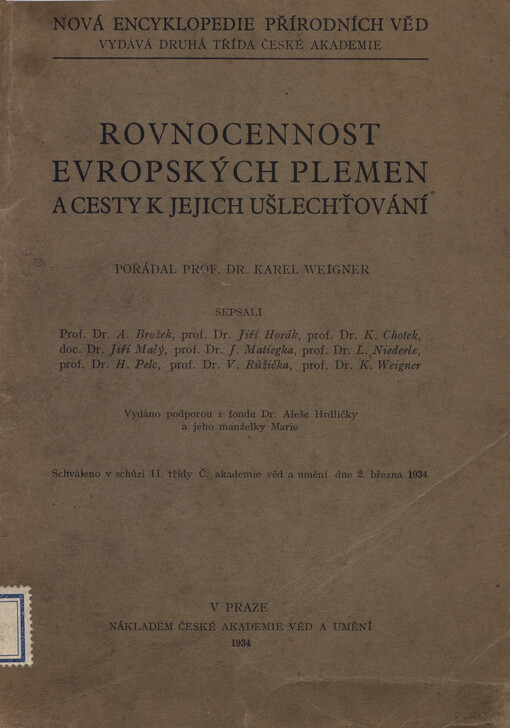 Rovnocennost evropských plemen a cesty k jejich ušlechťování