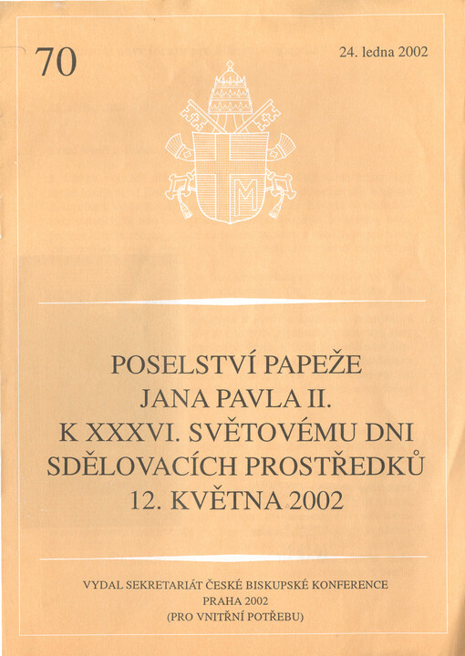 Poselství papeže Jana Pavla II. k 36. světovému dni sdělovacích prostředků 12. května 2002