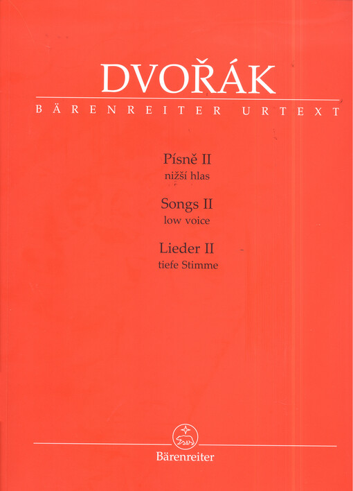 Písně II : nižší hlas a klavír