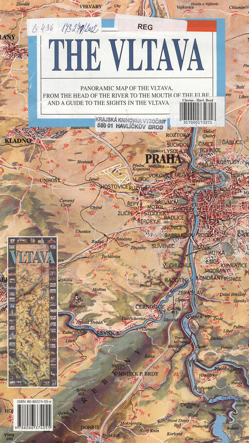 The Vltava panoramic map of the Vltava, from the head of the river to the mouth of the Elbe, and a guide to the sights in the Vltava river basin