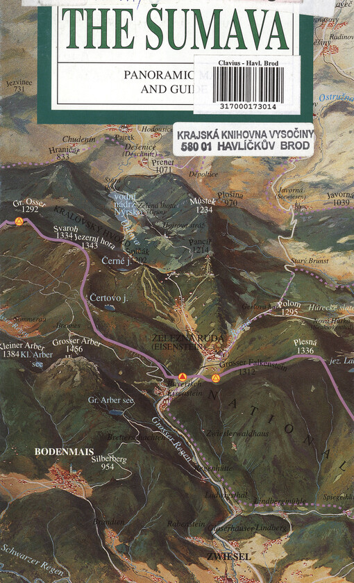 The Šumava panoramic map and guide