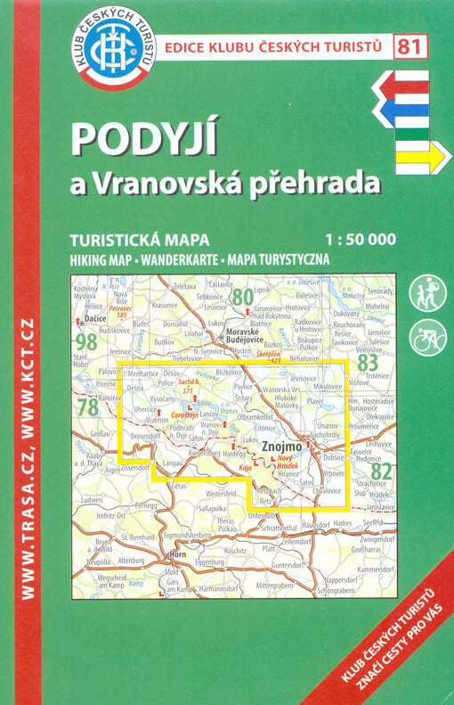 Podyjí a Vranovská přehrada : turistická mapa 1:50 000