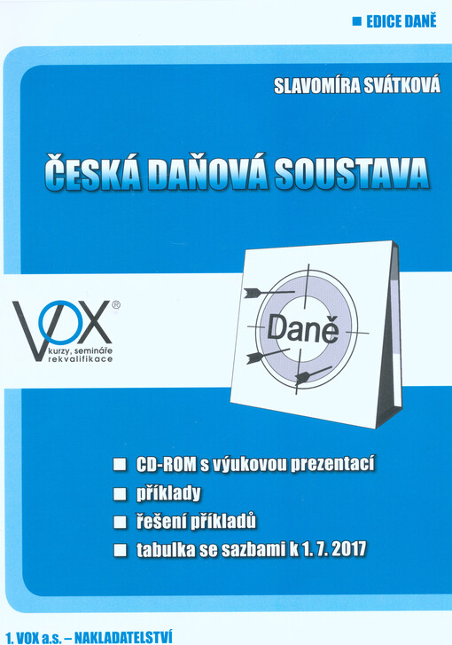 Česká daňová soustava 2017 : cvičebnice