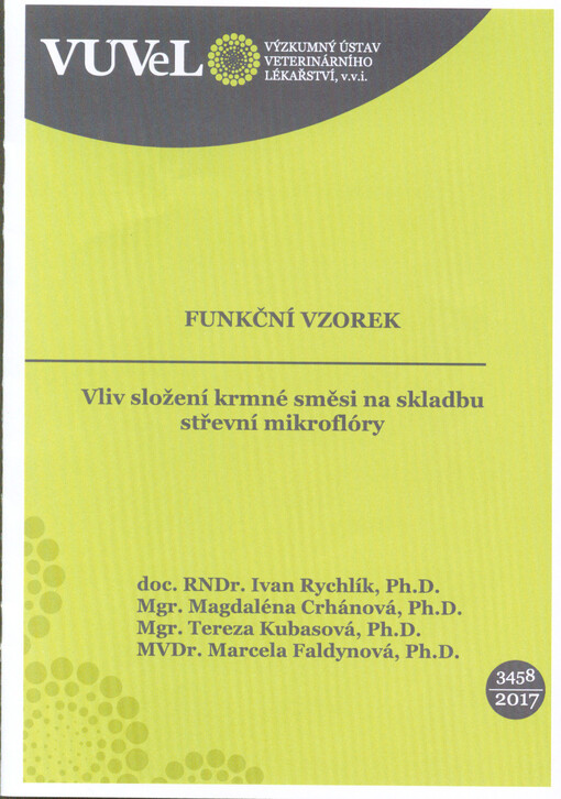 Vliv složení krmné směsi na skladbu střevní mikroflóry