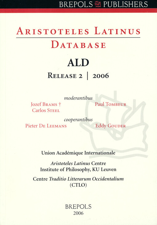 Aristoteles Latinus database : ALD - 2