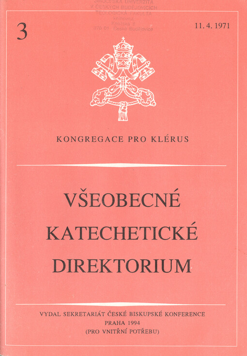 Všeobecné katechetické direktorium :Kongregace pro klérus