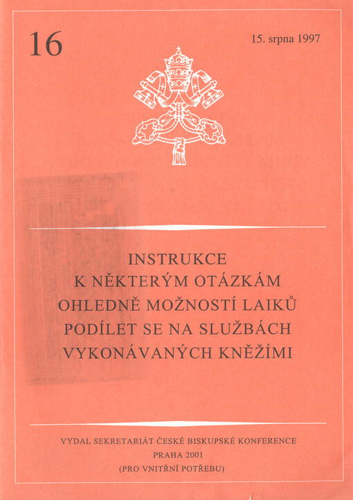 Instrukce k některým otázkám ohledně možností laiků podílet se na službách vykonávaných kněžími