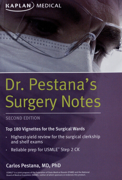 Dr. Pestana's surgery notes : top 180 vignettes for the surgical wards 