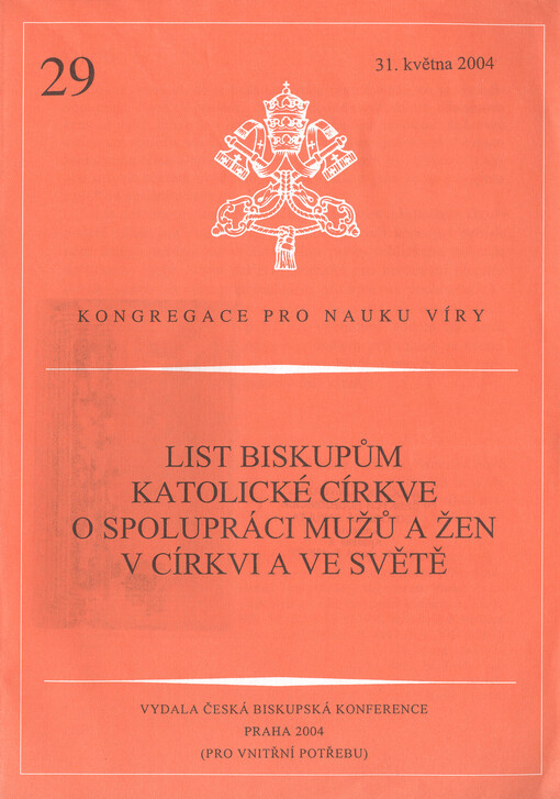 List biskupům katolické církve o spolupráci mužů a žen v církvi a ve světě