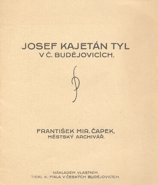 Josef Kajetán Tyl v Č. Budějovicích