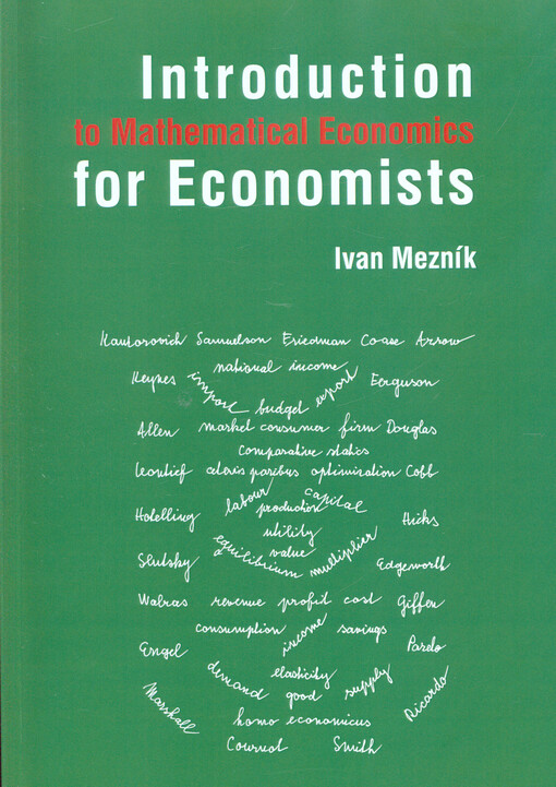 Introduction to mathematical economics for economists