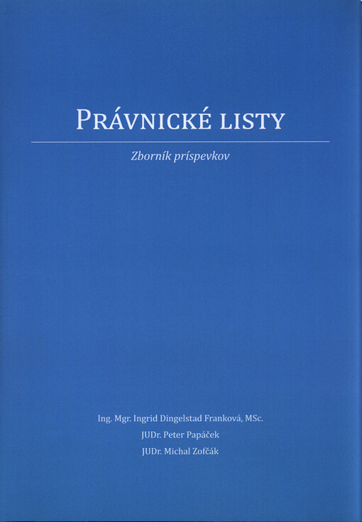 Právnické listy