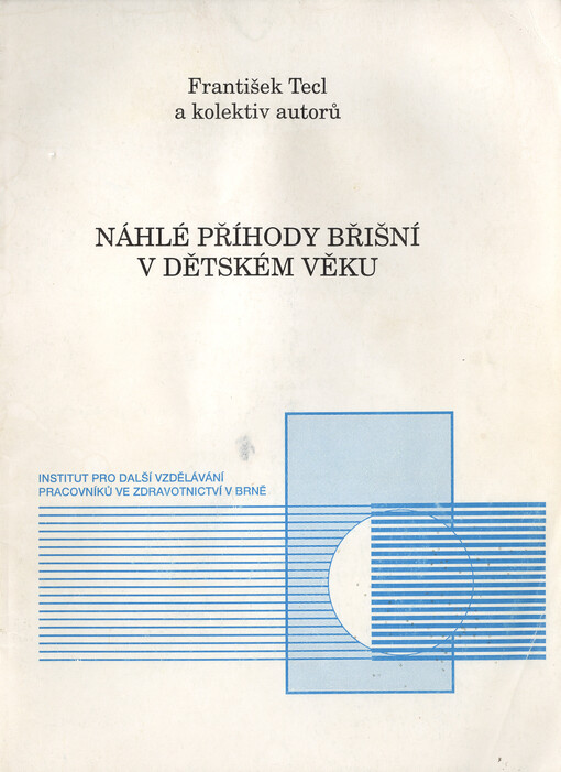 Náhlé příhody břišní v dětském věku