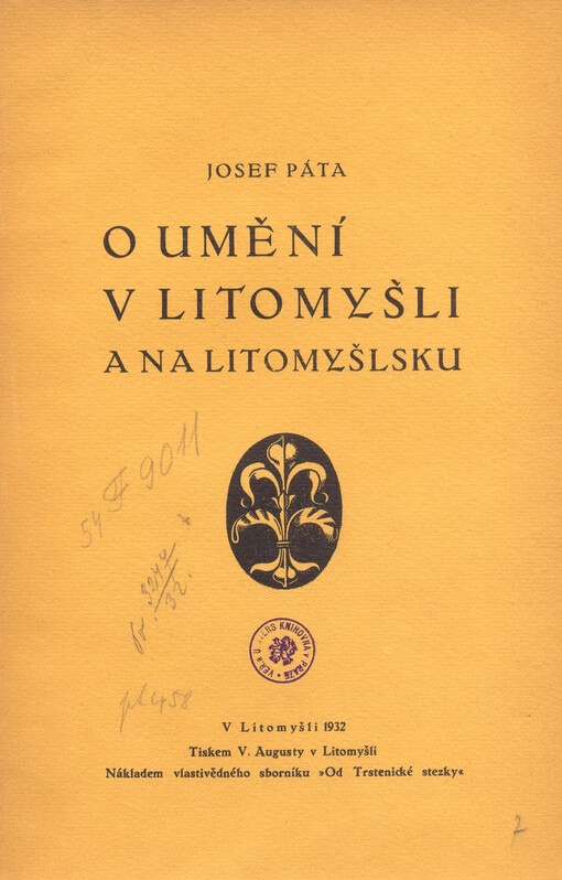 O umění v Litomyšli a na Litomyšlsku