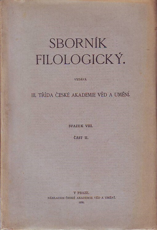 Sborník filologický