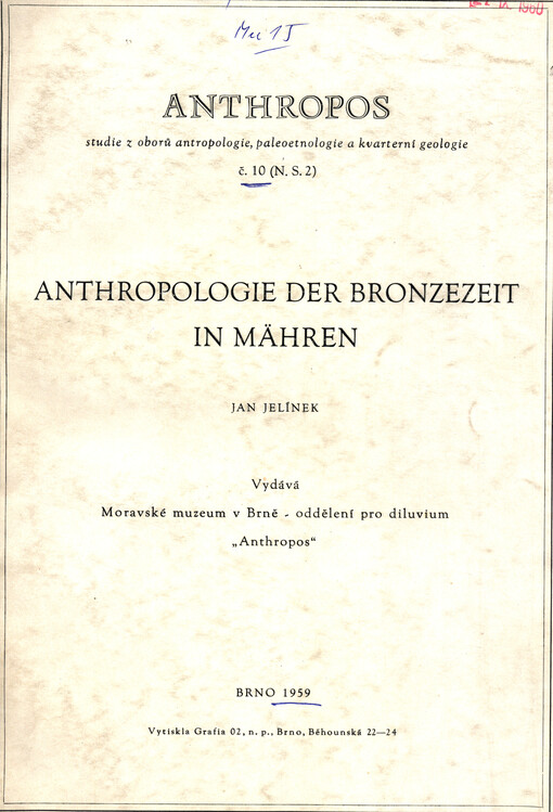 Anthropologie der Bronzezeit in Mähren