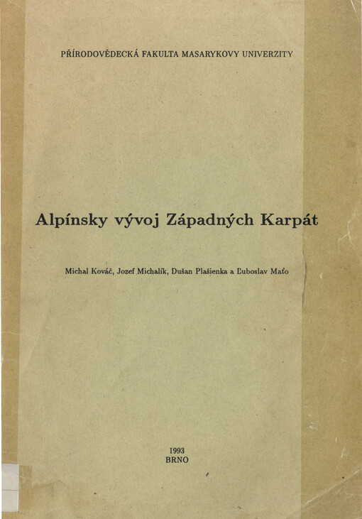 Alpínsky vývoj Západných Karpát