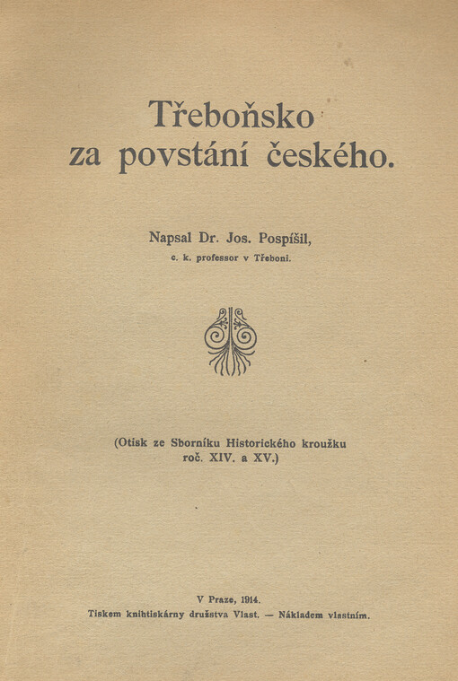 Třeboňsko za povstání českého