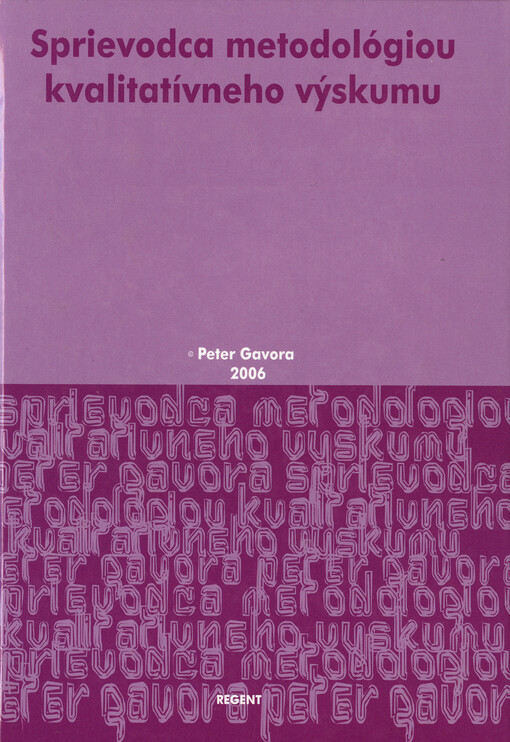 Sprievodca metodológiou kvalitatívneho výskumu