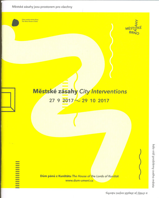 Městské zásahy = City interventions : 27.9.2017-29.10.2017