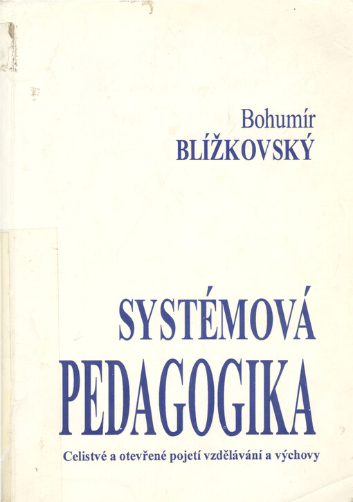 Systémová pedagogika pro studium a tvůrčí praxi